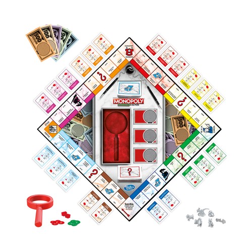 Juego de mesa de azar, gestión y estrategia Monopoly Billetes Falsos, de 2 a 4 jugadores, HASBRO GAMING.