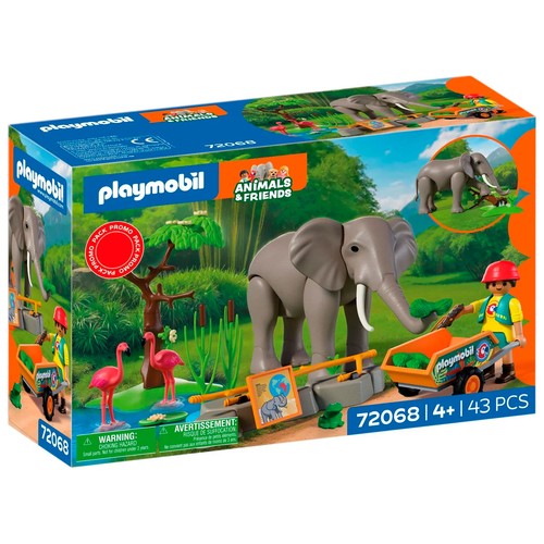 PLAYMOBIL. 72068. Elefante con cuidador