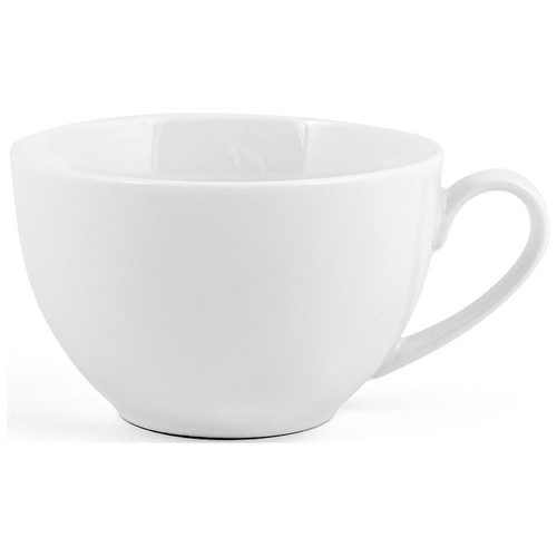 Taza blanca New Bone China de 0,22 litros de capacidad, HOME.