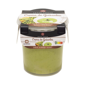 Imagen de SANTA TERESA Crema de guisantes elaborada con ingredientes 100% naturales 400 ml.