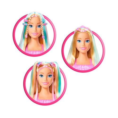 BARBIE Barbie Cabeza Rubia de Muñeca para Peinar Deluxe +3 Años