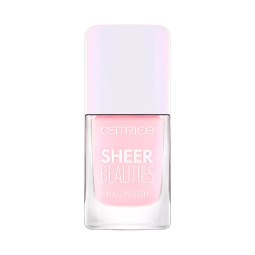 CATRICE Sheer beauties tono 040 Fluffy cotton candy Esmalte de uñas acabado semitransparente.