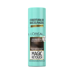 L´ORÉAL PARIS Magic retouch, tono Castaño oscuro Spray retocador de raices con cobertura temporal e instantánea de las canas.