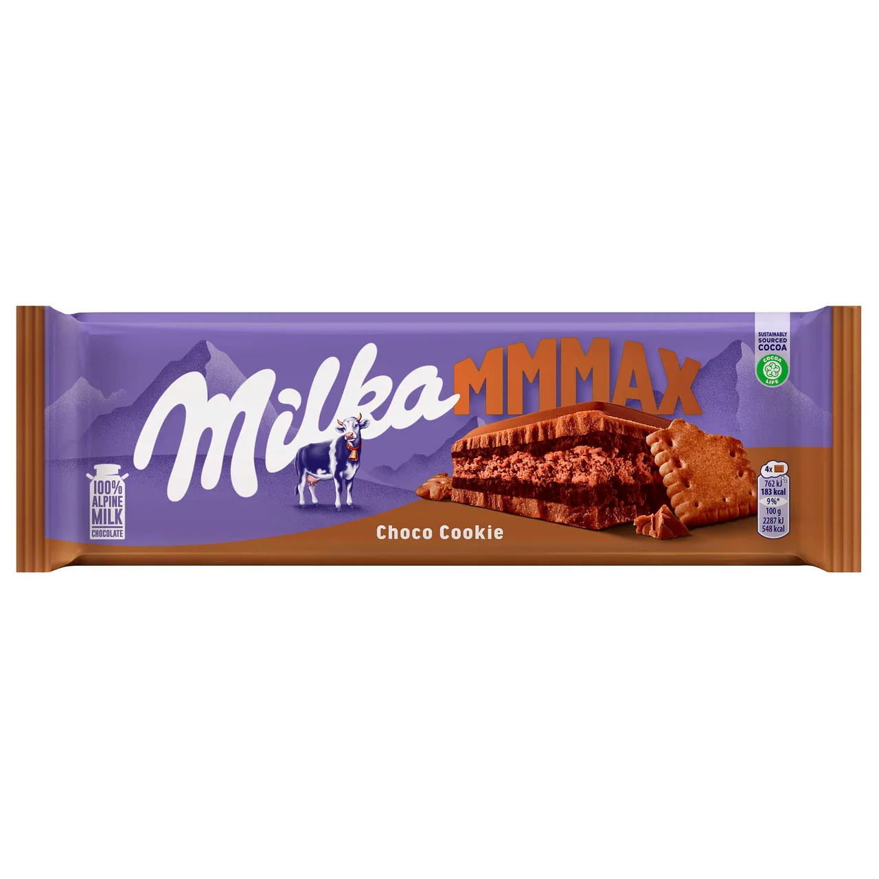 Chocolate relleno de cacao y galleta Swing con galleta 300 g.