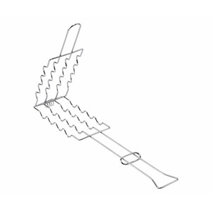 Imagen de Parrilla rectangular doble de acero cromado especial para salchichas, 17x8 cm GARDEN STAR ALCAMPO.