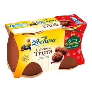 Imagen de LA LECHERA Postre lácteo (delicias) de trufa LA LECHERA de Nestlé 2 x 125 g.