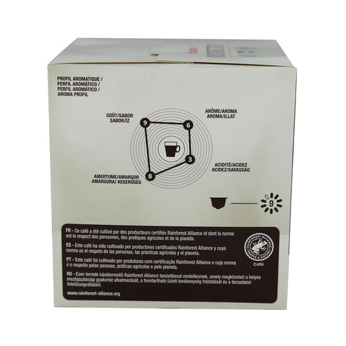 PRODUCTO ALCAMPO Café en cápsulas Ristretto, intensidad 9, 16 uds. 
