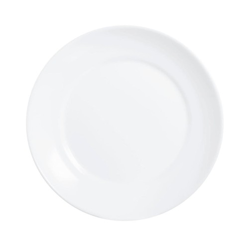 Plato de postre de 18 cm, color blanco, LUMINARC.