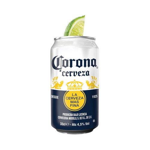 CORONA Cerveza mexicana lata 33 cl.