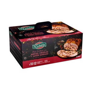 Imagen de  LA CARLOTEÑA Pavo deshuesado asado al horno y relleno con nueces, ciruelas y jamón serrano 2.8 kg.