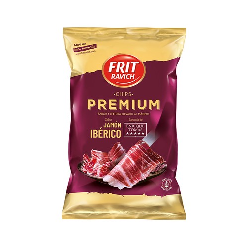 FRIT RAVICH PREMIUM Patatas fritas sabor jamón Ibérico 150 g.