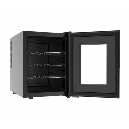 Vinoteca TAURUS CHANSON WC12T, 12 botellas, eficiencia energética: G, H: 46cm, A: 34,5cm, F: 48cm.