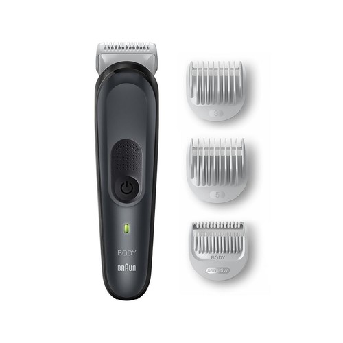 Afeitadora corporal BRAUN BG3350, tecnología SkinShield, uso en seco y en mojado, autonomía 100min.