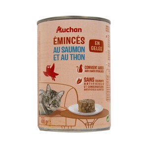 PRODUCTO ALCAMPO Comida para gatos a base de salmón y atún PRODUCTO ALCAMPO 400 g.