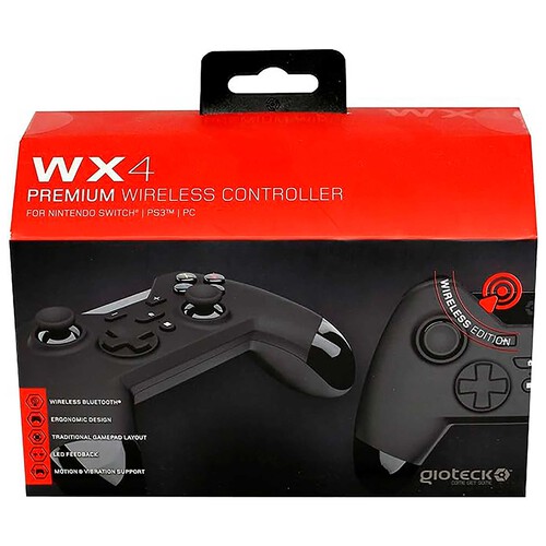 Mando inalámbrico color negro para Nintendo Swtich GIOTECK WX-4.