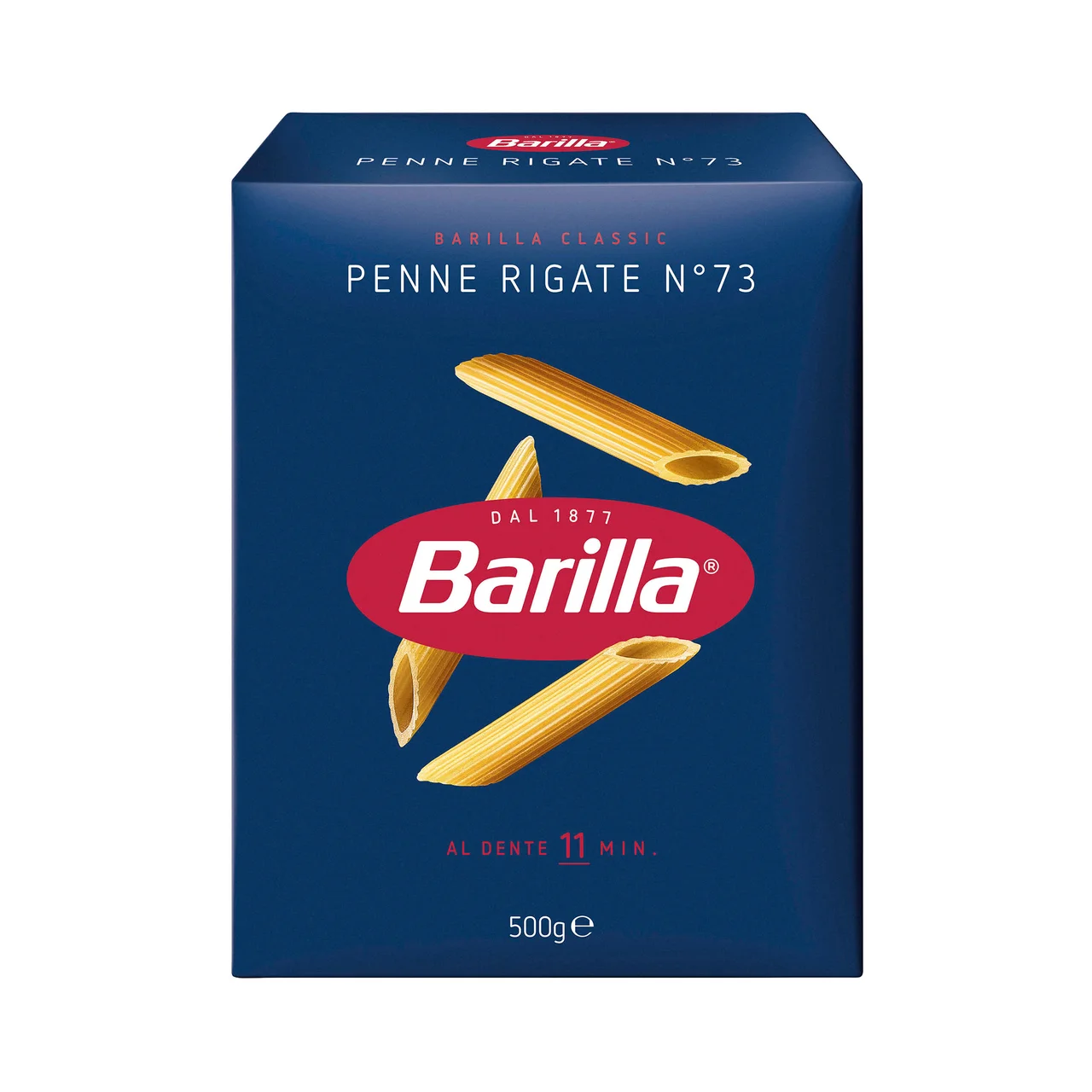BARILLA Pasta Penne Rigate N.73 (Macarrones) BARILLA 500 g.