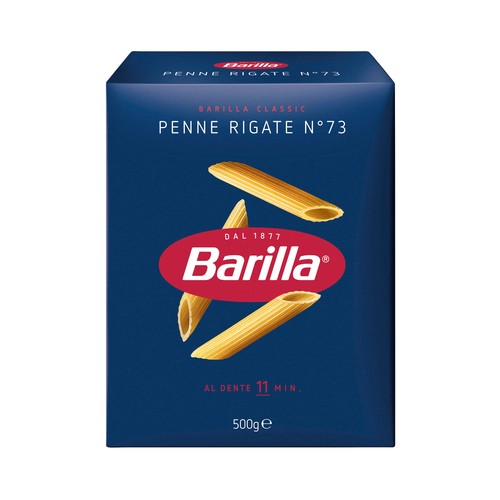 BARILLA Pasta Penne Rigate N.73 (Macarrones) BARILLA 500 g.