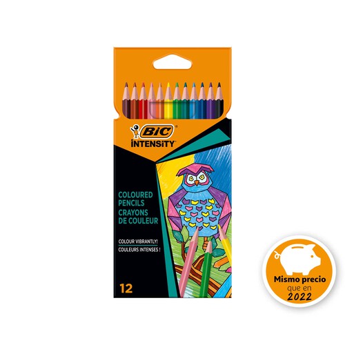 Pack de 12 lápices de colorear, BIC.