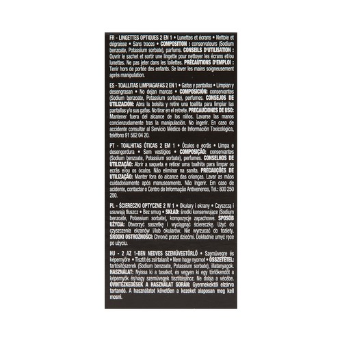 PRODUCTO ALCAMPO Toallitas ópticas 30 uds.