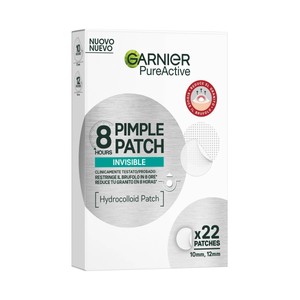 Imagen de GARNIER Pure active Parches anti-granos (10 y 12 mm) invisibles 8 horas 22 uds.