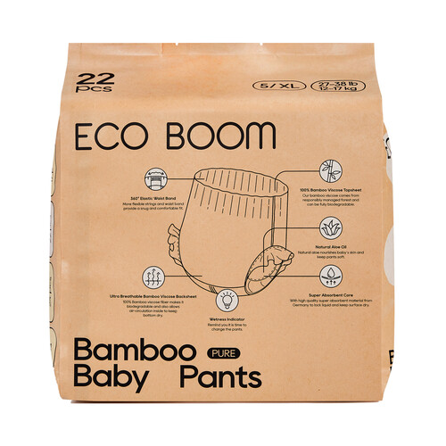 ECO BOOM Pants (braguitas) de aprendizaje talla XL (5) (12-17 kg) 22 uds.