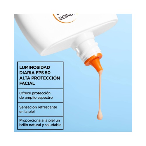 DELIA Super Uv de Garnier Protector solar facial con color y FPS 50 (muy alto) 40 ml.