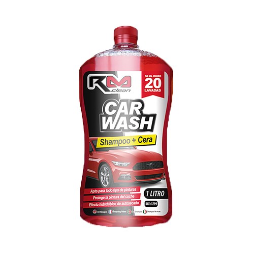 Champú y cera para coche, 1 litro, ROLMOVIL.