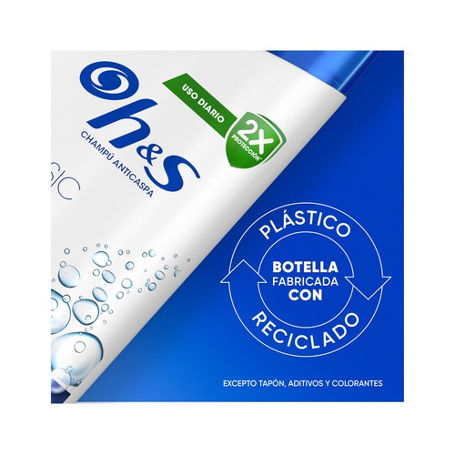 H&S Citrus fresh Champú anticaspa de uso diario, para pelo graso 625 ml.