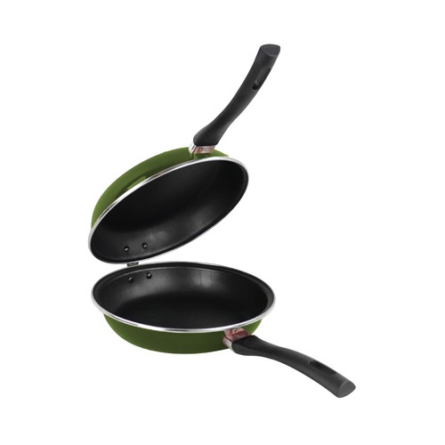 Sartén doble especial para tortillas fabricada en acero esmaltado, apta para inducción, 24cm., Arbore MAGEFESA.