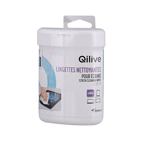 Pack 60 toallitas limpia pantallas QILIVE 600179318