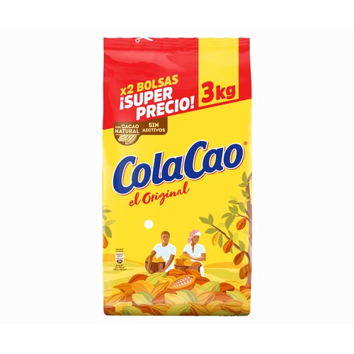 COLACAO Cacao soluble 2 bolsas 3 kg.