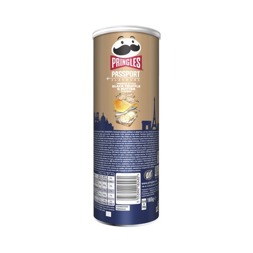 PRINGLES Patatas con sabor a trufa y mantequilla 165g.
