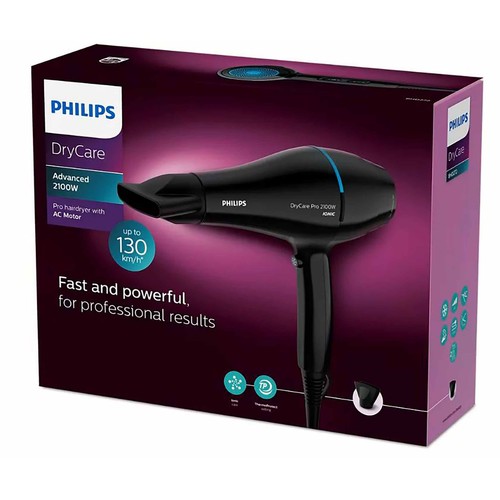 Secador de pelo PHILIPS Thermoprotect BHD272/00, 2100W, iónico.