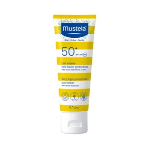 MUSTELA Protector solar pediátrico, resistente al agua y con FPS 50+ (muy alto) MUSTELA 40 ml.
