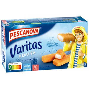 Imagen de PESCANOVA Varitas de merluza empanada 10 uds.