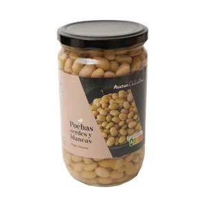 PRODUCTO ALCAMPO Collection Pochas verdes y blancas 500 g.