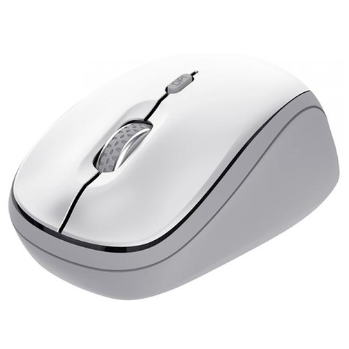 Ratón mini inalámbrico TRUST Yvi + multidispositivo, hasta 1600 dpi, color  blanco.
