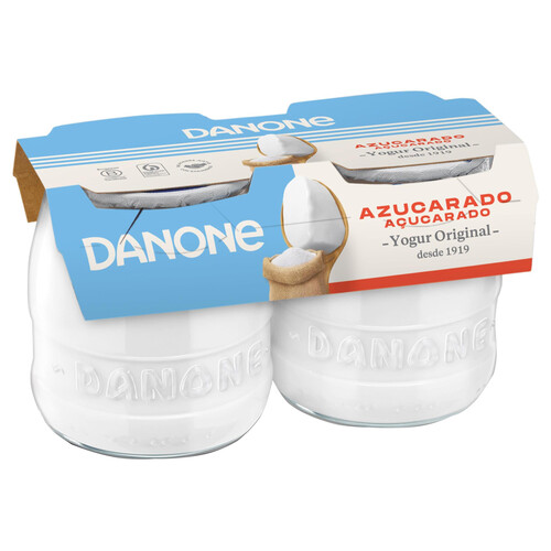 DANONE Yogur natural azucarado Original 2 x 130 g.