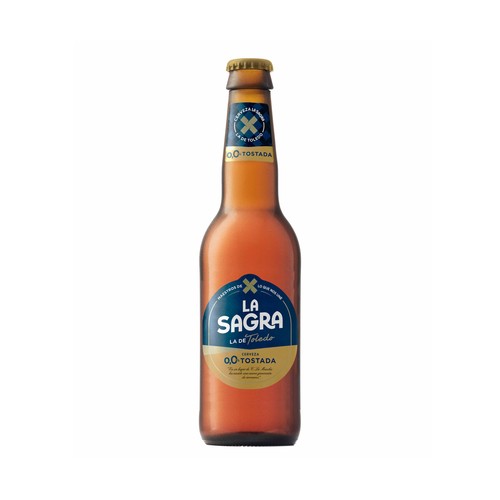 LA SAGRA Cerveza 0,0 tostada botella 33 cl.