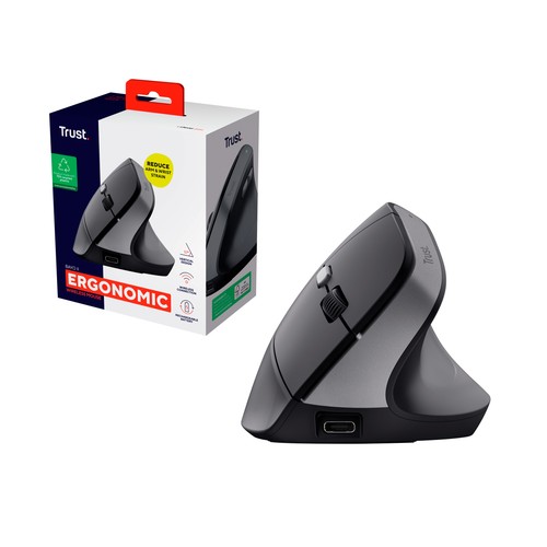 Ratón ergonómico inalámbrico, TRUST 25145..