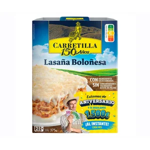 CARRETILLA Lasaña a la boloñesa 375 g.