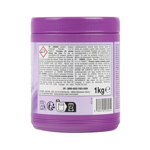 PRODUCTO ALCAMPO Quitamanchas en polvo para todos los tejidos, con oxigeno activo 1 kg