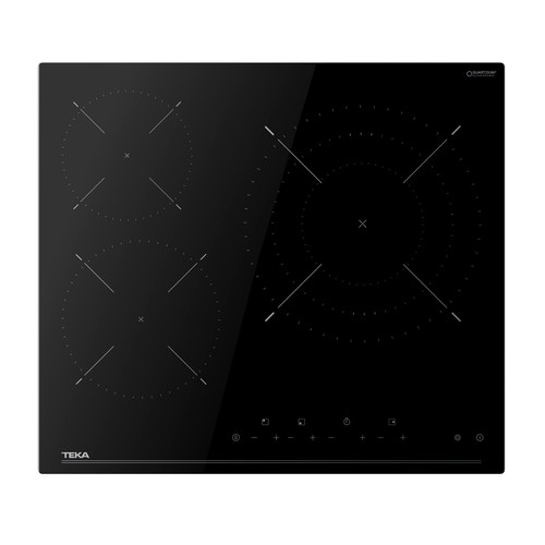 Placa vitrocerámica radiante TEKA TBC 63120, potencia 6200W, 3 zonas de cocción, A:59cm.