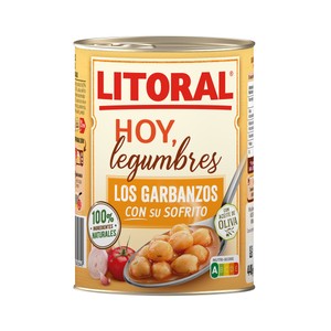 Imagen de LITORAL Garbanzos cocinados al estilo de la abuela 440 g.