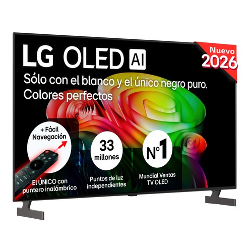 Televisión 139,7 cm (55") OLED LG OLED55B65, 4K, Dolby vision/atmos, WebOS, Bluetooth 5.3, USB, 4HDMI, color negro, 120Hz
