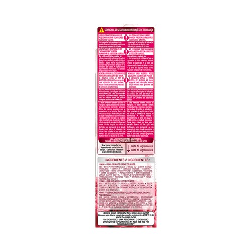 GARNIER Color sensation Coloración permanente e intensa reutilizable para bol y pincel, tono 6.35 Rubio caramelo.