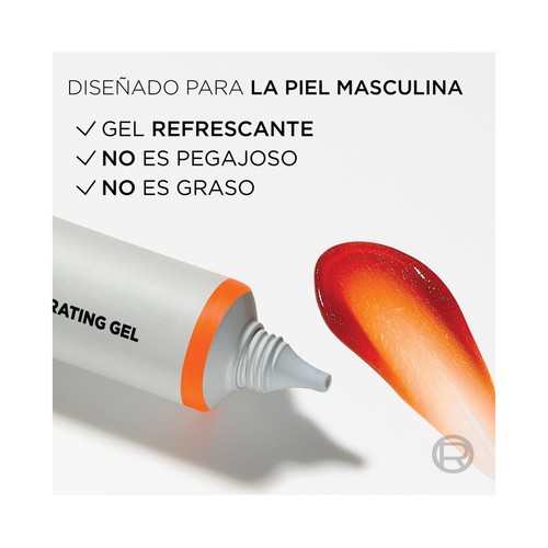 L´ORÉAL PARIS Men expert hydra energetic Gel facial con color, hidratante y efecto buena cara 40 ml.