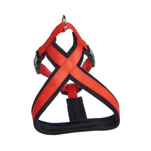 PRODUCTO ALCAMPO Arnés (2.5 cm) de color rojo, para perros de tamaño L 40 - 60 cm.