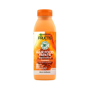 Imagen de FRUCTIS Champú reparador con papaya, para cabellos dañados FRUCTIS Hair food de Garnier 350 ml.
