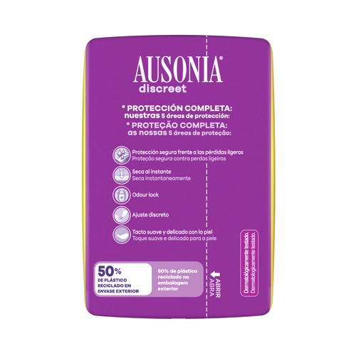 AUSONIA Discreet Compresas normal para perdidas de orina 39 uds.